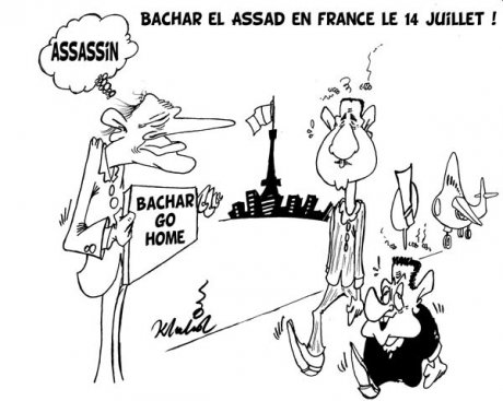 Chirac boude le 14 juilet, mais il n’a pas toujours eu des relations exécrables avec la Syrie de Hafez et Bachar el-Assad - JPG - 44.5 ko