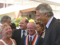 Dominique de Villepin en compagnie de Jean-Luc Poudroux