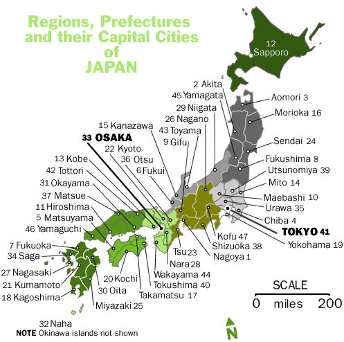 prefectures of japan