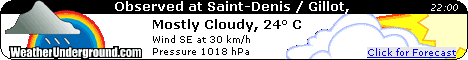 Click for Saint Denis, Reunion Island Forecast
